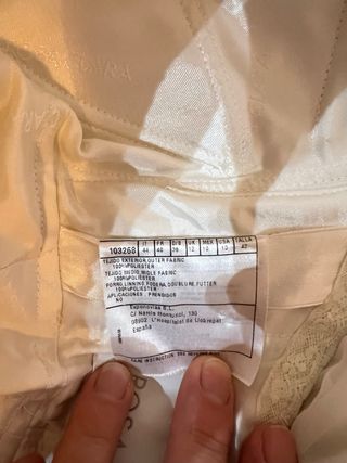 Vestido de Novia Blanco Talla 42