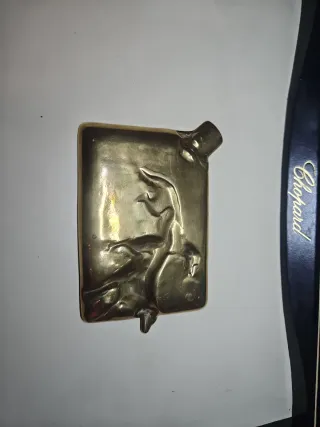 Cenicero Bronce Vintage Setters Caza Rusia