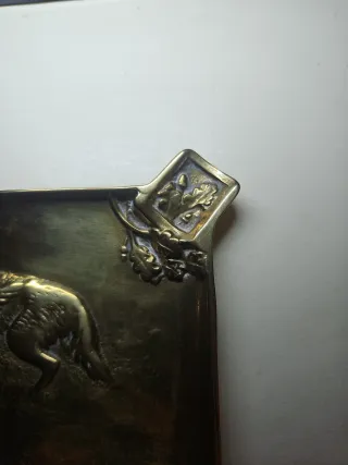 Cenicero Bronce Vintage Setters Caza Rusia