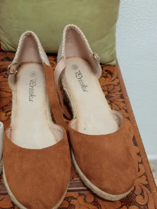 Cuñas esparto beige
