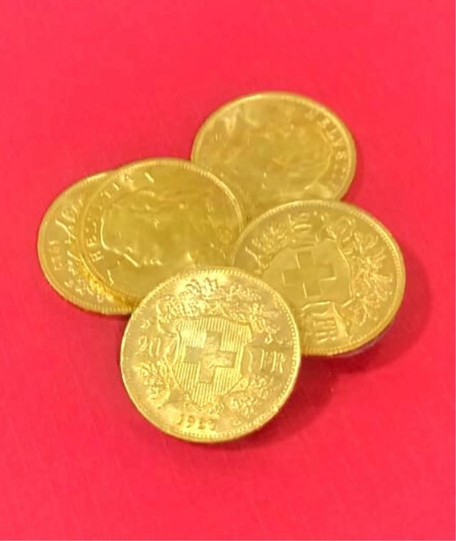 Monedas 20 Francos Suizos Oro