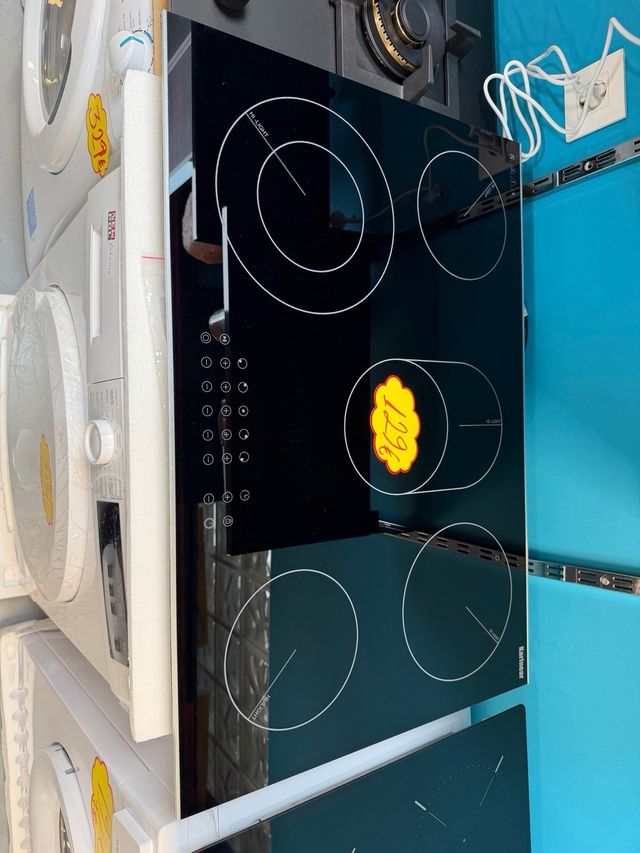 Placa vitrocerámica 5 fuegos táctil