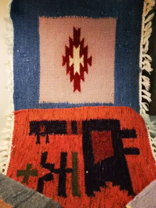 Piccoli tappeti kilim India lana cotone
