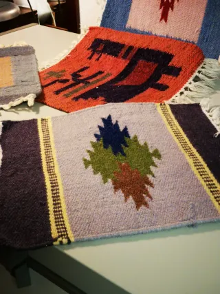 Piccoli tappeti kilim India lana cotone
