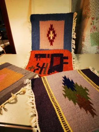 Piccoli tappeti kilim India lana cotone