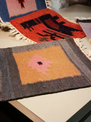 Piccoli tappeti kilim India lana cotone