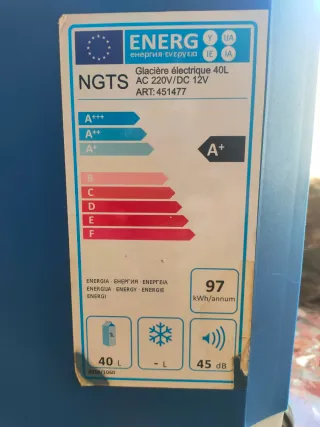 Nevera eléctrica portátil 40L 12V/220V [EU/GER]