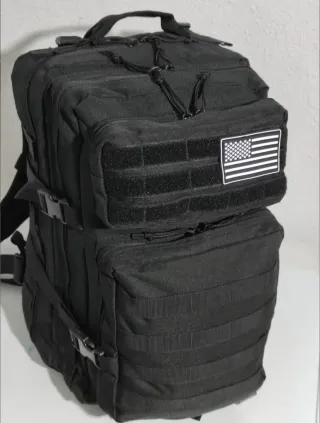 Mochila Táctica Militar 45L Impermeable Negra