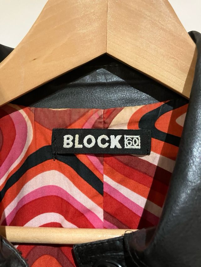 BLOCK Giacca Nera Fodera Colorata