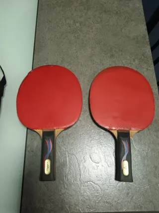 2 Palas de Ping Pong Rojas