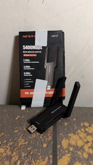 Adaptador WiFi 6 Tri-Band USB 5400Mbps