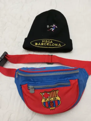 Riñonera y Gorro FC Barcelona sin estrenar.