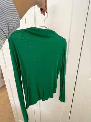 Jersey fino verde Mango Talla M