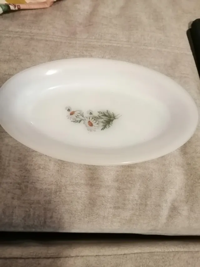 Bandeja vintage flores cerámica