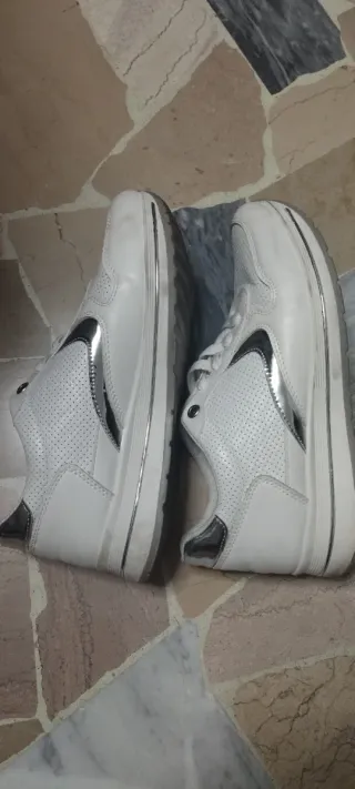 Scarpe ginnastica Primadonna bianche e argento