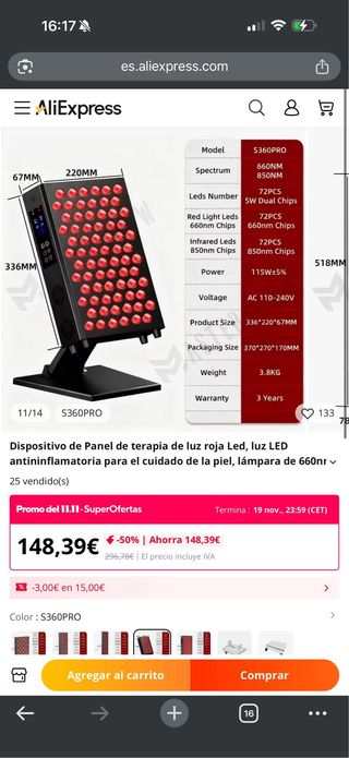 LED ROJA TERAPEUTICA