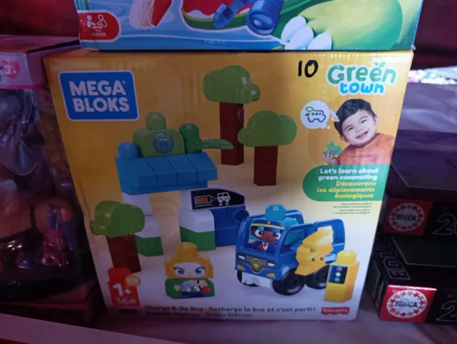 Mega Bloks Green Town Coche y Bus