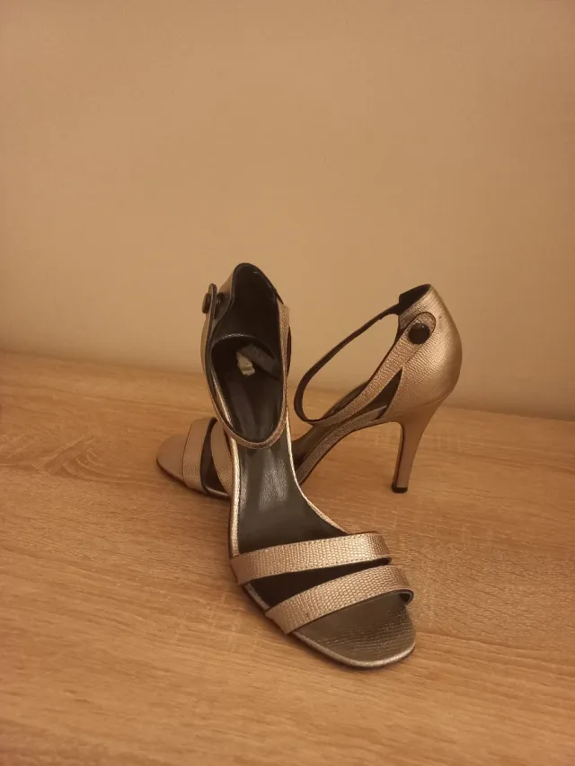 Zapatos de fiesta plateado