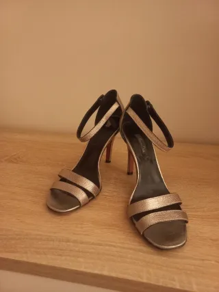 Zapatos de fiesta plateado