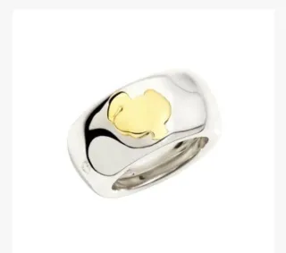 Anello Dodo Oro e Argento 925