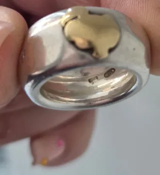 Anello Dodo Oro e Argento 925