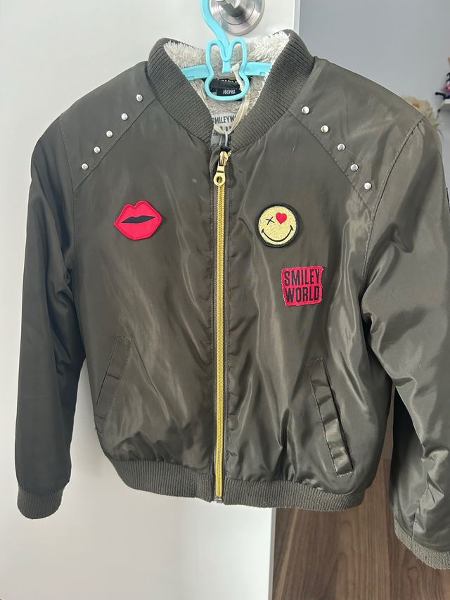 Chaqueta bomber niña 8-9 años marca Smiley world