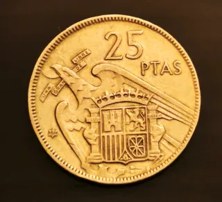 Moneda 25 Pesetas 1957