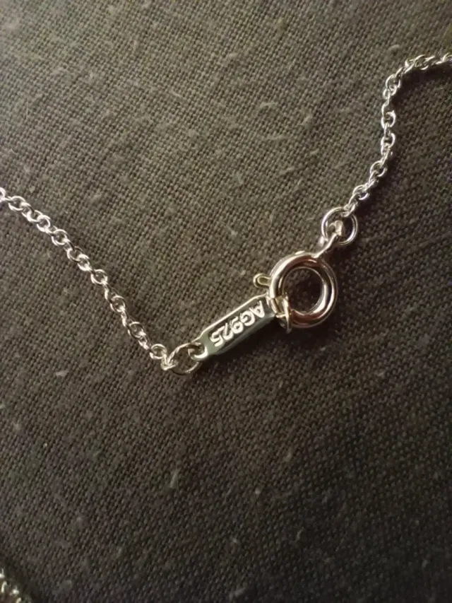 Collar Tiffany Corazón Doble Plata y Turquesa