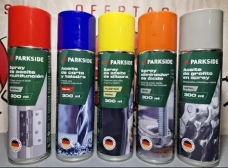 Lote 5 Sprays Parkside Multifunción, Corte, Silico