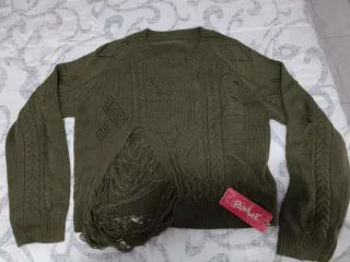 2 Jersey Romwe Talla M/L verde Militar y de colore