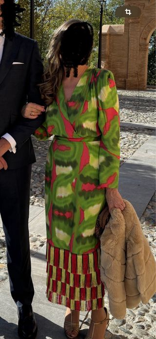 Vestido fiesta Panambi T.36 + Fular