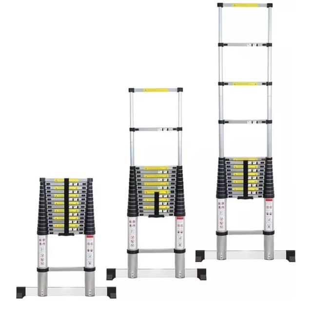 Escalera telescópica de aluminio