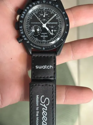 Omega x Swatch Moonphase Negro