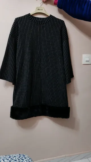 Vestido Zara Talla S Rayas Pelo