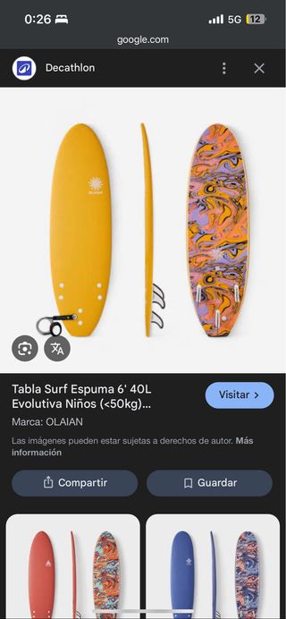 Prancha Surf OLAIAN 6' Espuma