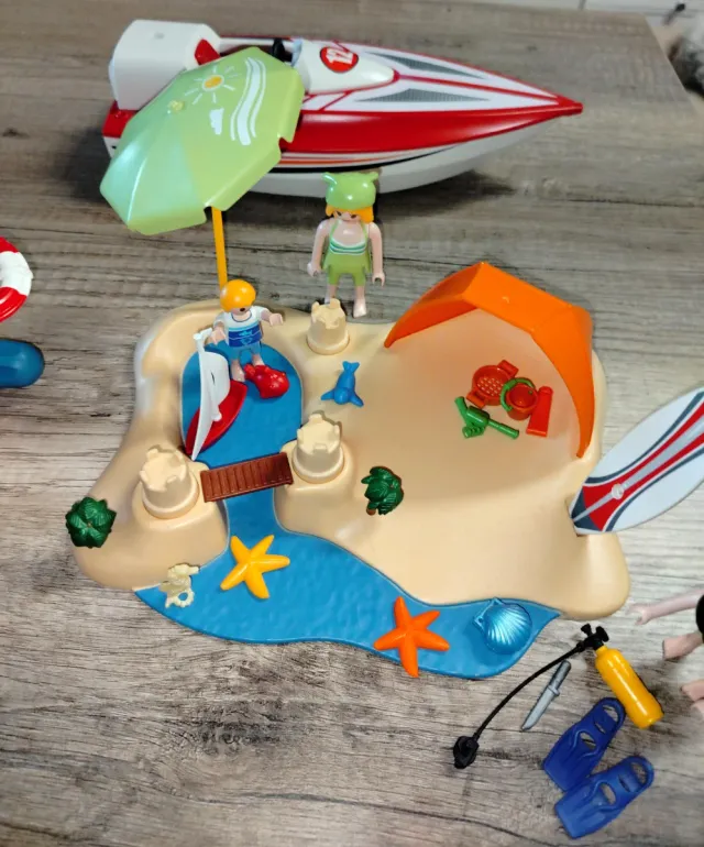 Playmobil Barca e Spiaggia