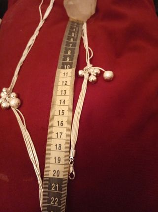 Conjunto de collar,pulsera y pendientes en plata