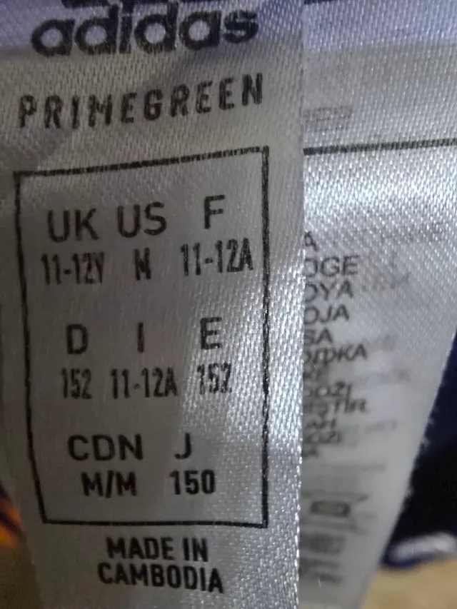 Conjunto Real Madrid 11/12 años