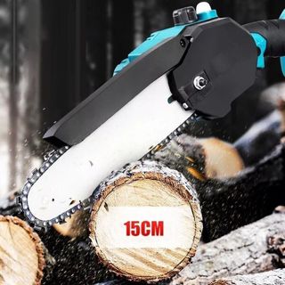 Motosega Elettrica 6" olio con 2 Batterie Potatura