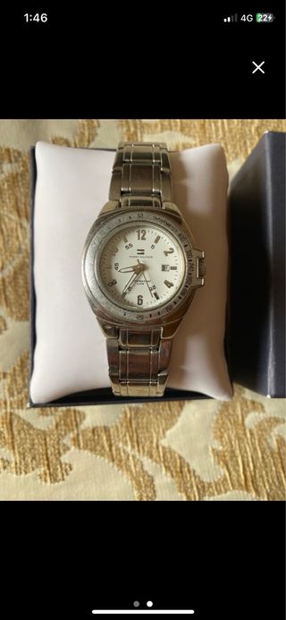 Reloj Tommy Hilfiger Plata y Blanco