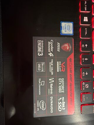 Portátil MSI Gaming Negro
