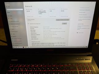 Portátil MSI Gaming Negro