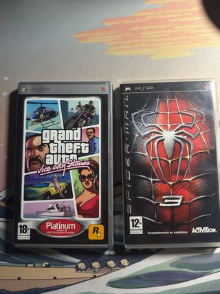 GTA Vice City e Spiderman 3 PSP