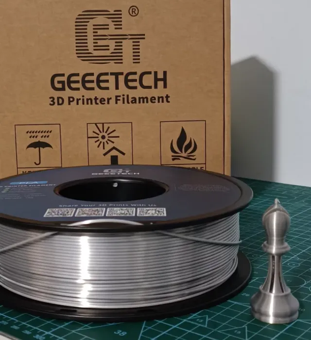 Filamento PLA SILK (Seda) Argento