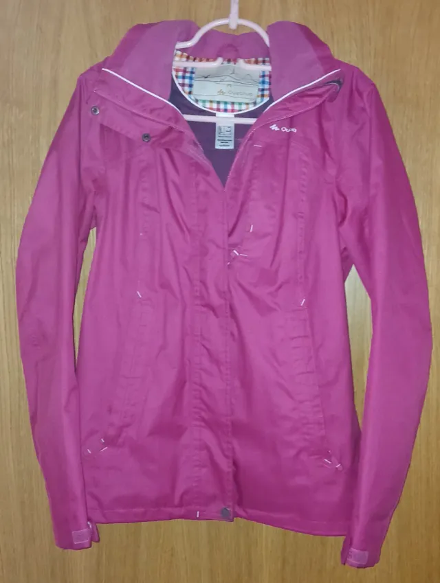 Chaqueta impermeable Quechua fucsia