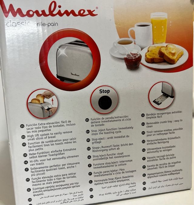 Tostador Moulinex Classic LT330D Nuevo