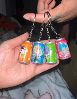 Llaveros dragón ball Lata Bebida pack