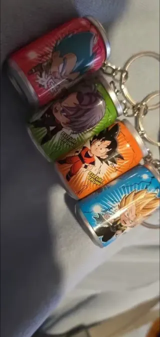 Llaveros dragón ball Lata Bebida pack
