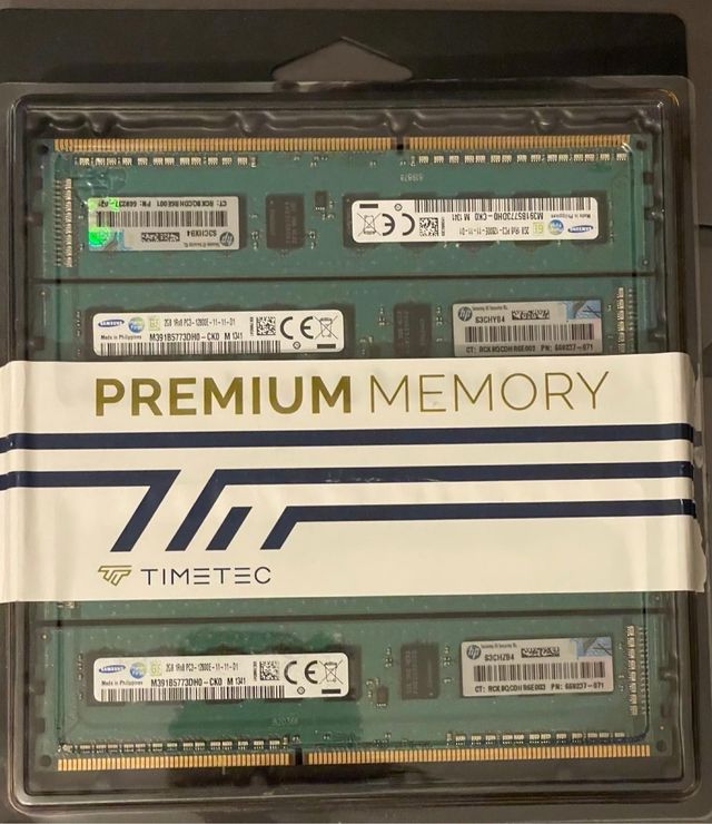 4x 2GB DDR3 ECC UDIMM RAM Samsung