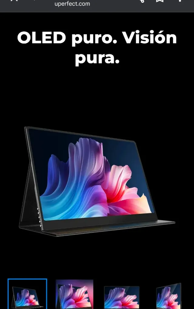 Monitor Portátil Uperfect 15.6 - 120Hz Negro/Gris